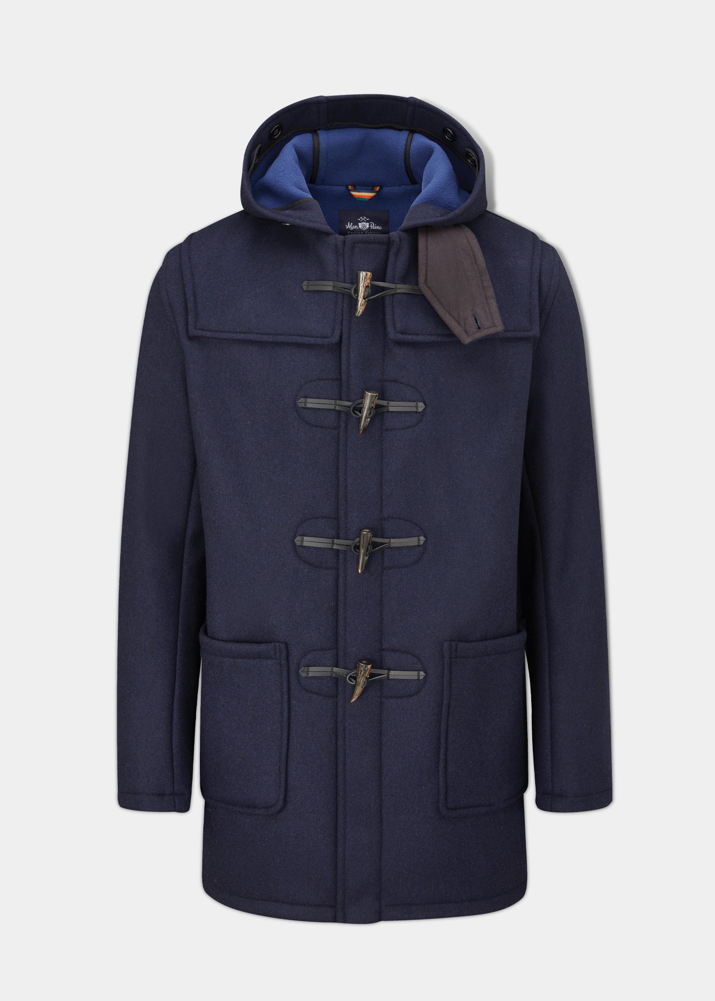 Ewen Men s Duffle Coat In Navy Alan Paine EU Alan Paine Europe