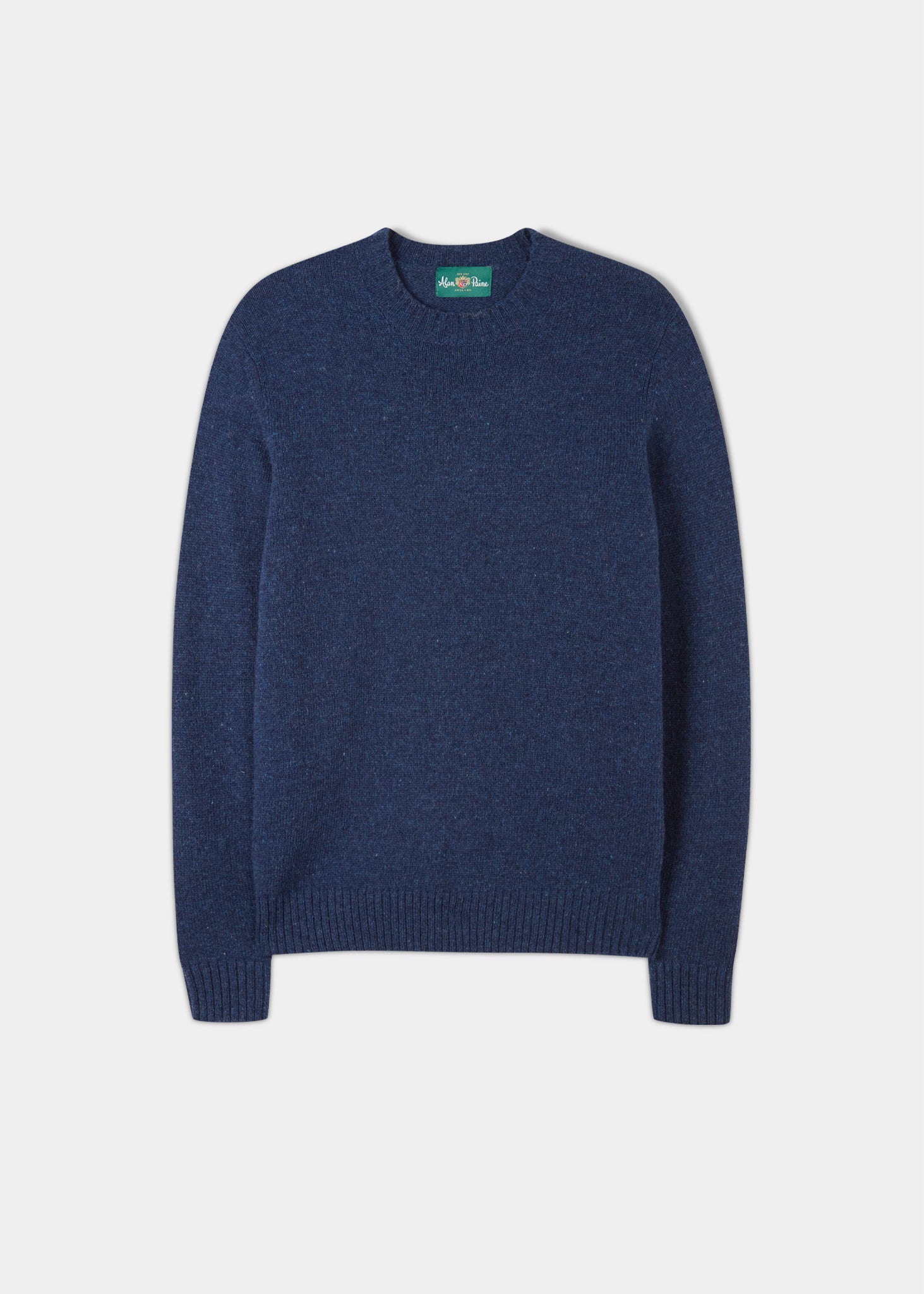 Kinnadie Supersoft Shetland Indigo Jumper Regular Fit Alan