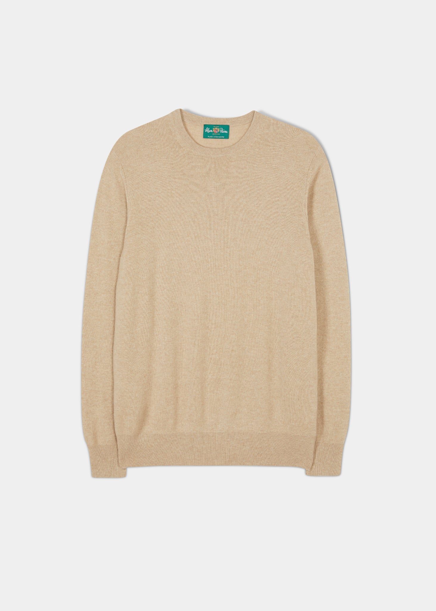 Melfort Cashmere Jumper in Linen Regular Fit Alan Paine Europe