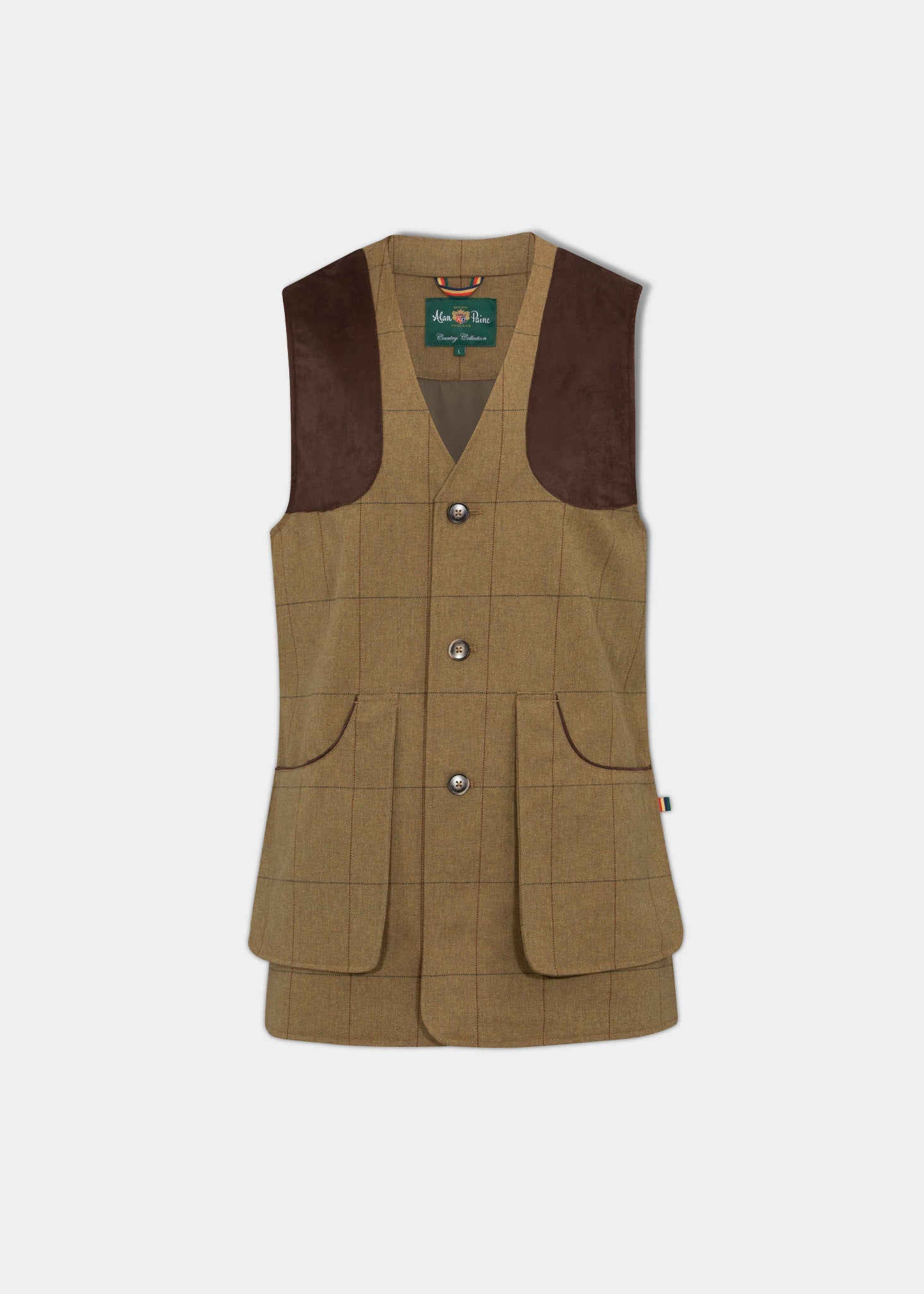 Waterproof Lightweight Shooting Waistcoat In Glen Alan Paine EU