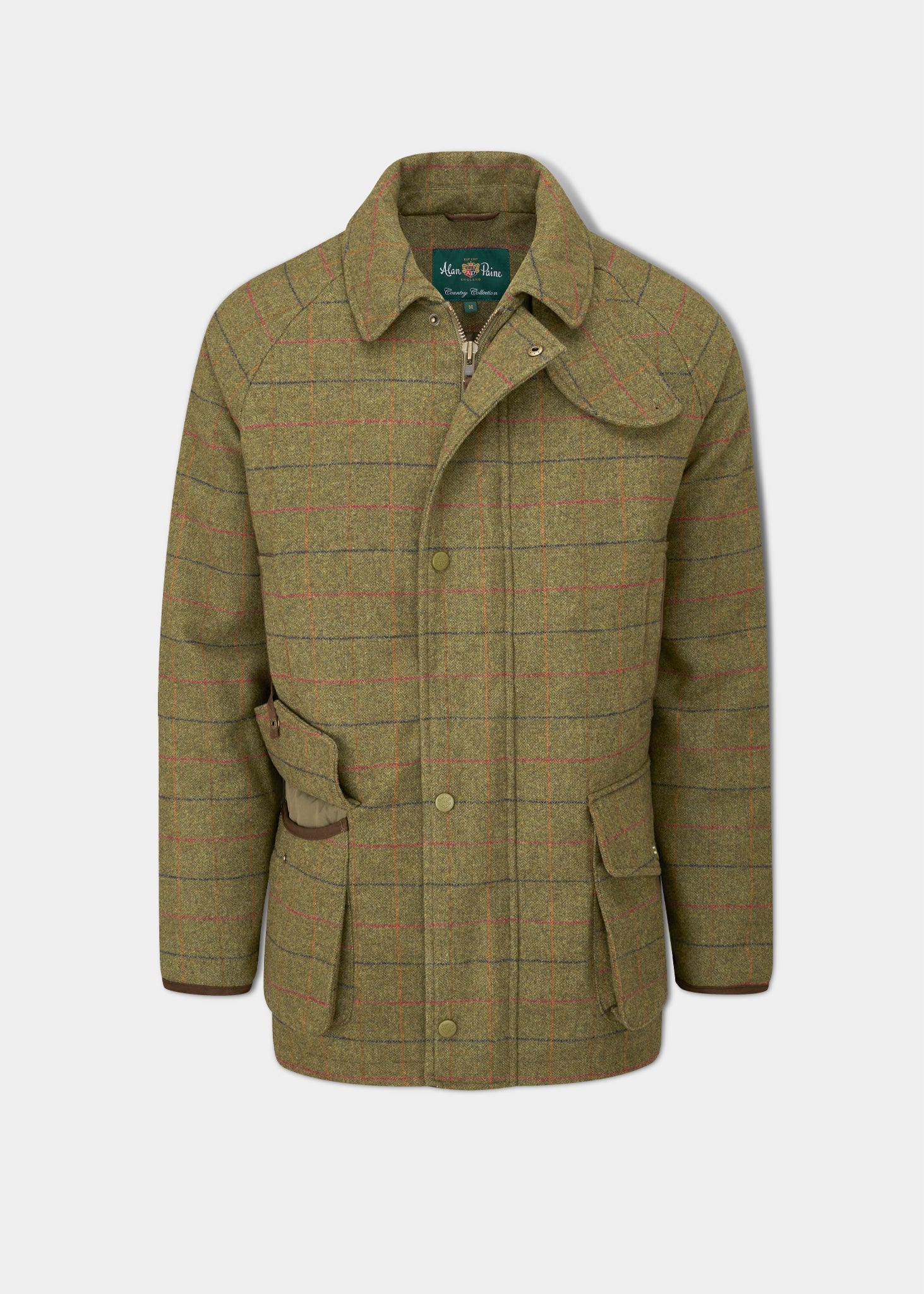 Surrey Waterproof Tweed Coat In Meadow Alan Paine EU Alan