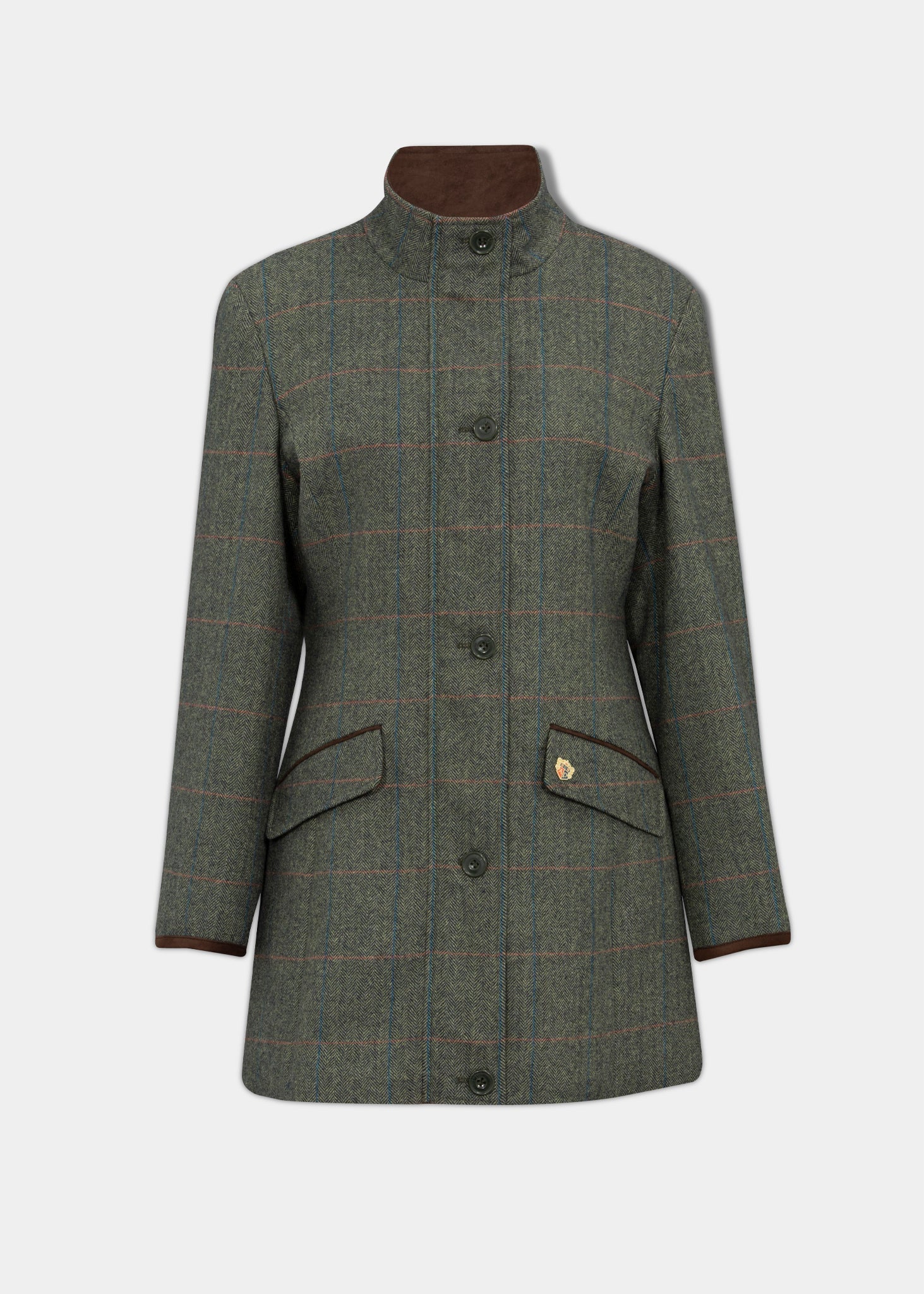 Combrook Ladies Tweed Field Jacket In Spruce Women s Coats