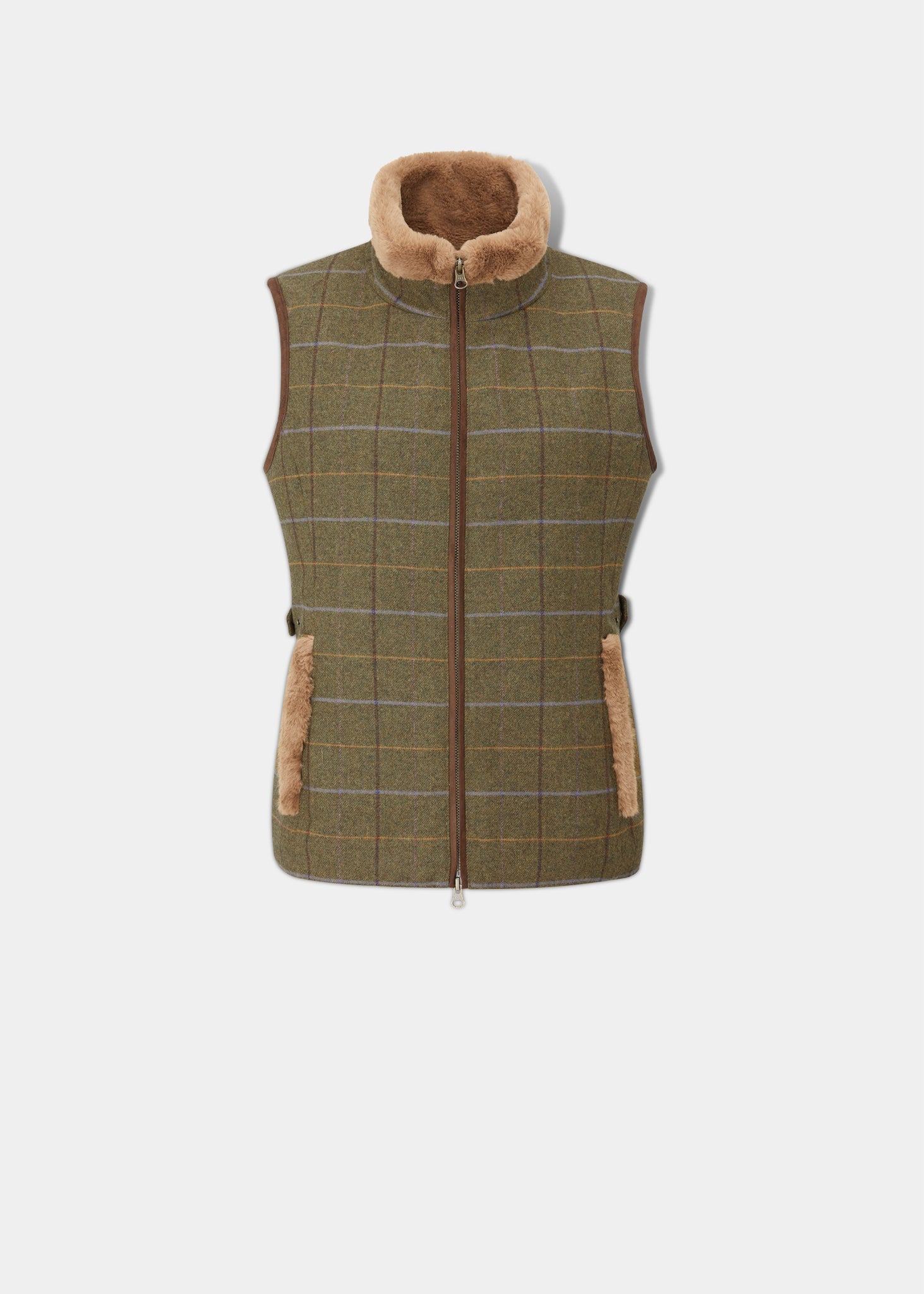 Combrook Ladies Tweed Gilet In Hazel Alan Paine EU Alan Paine