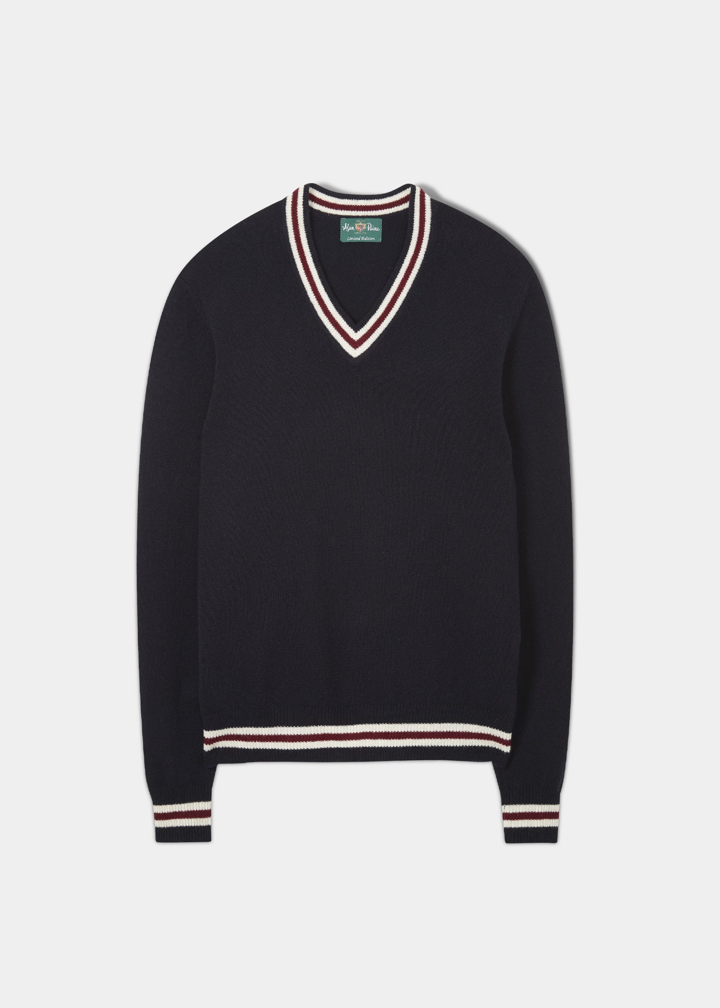 Limited Edition Commemorative Lambswool Sweater In Navy Alan