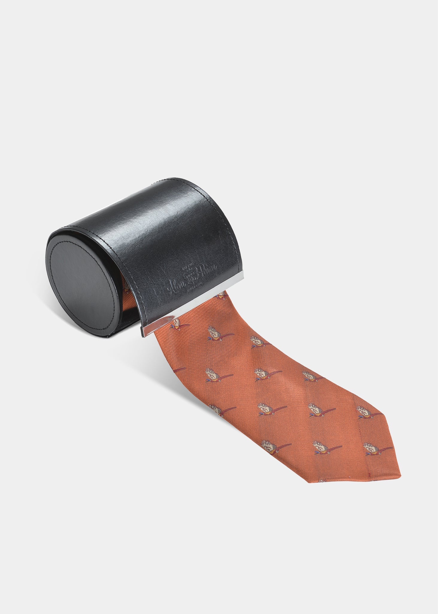 Ripon Silk Country Tie In Rust Country Shooting Tie Alan