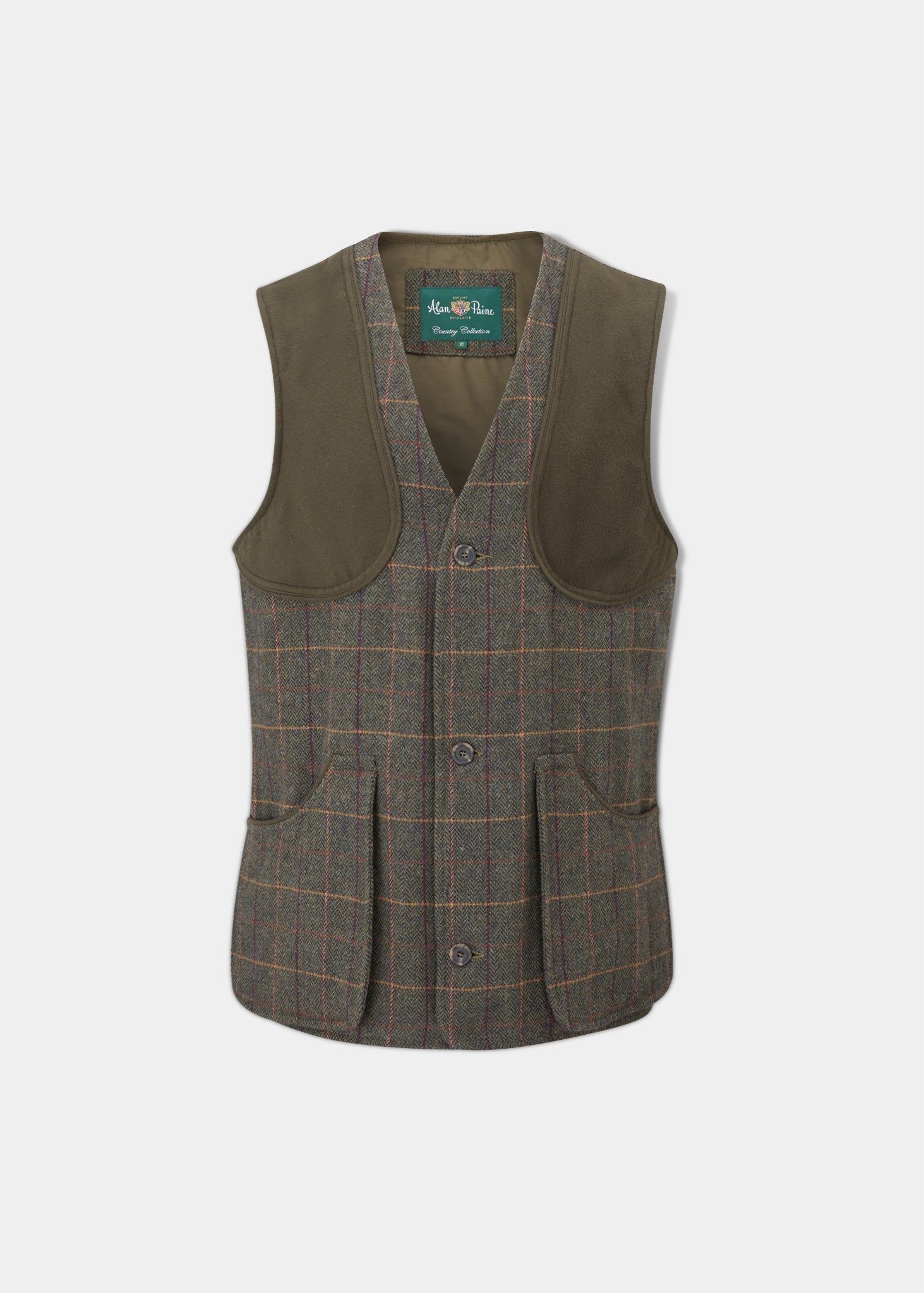 Rutland Men s Shooting Waistcoat In Fern Alan Paine EU Alan