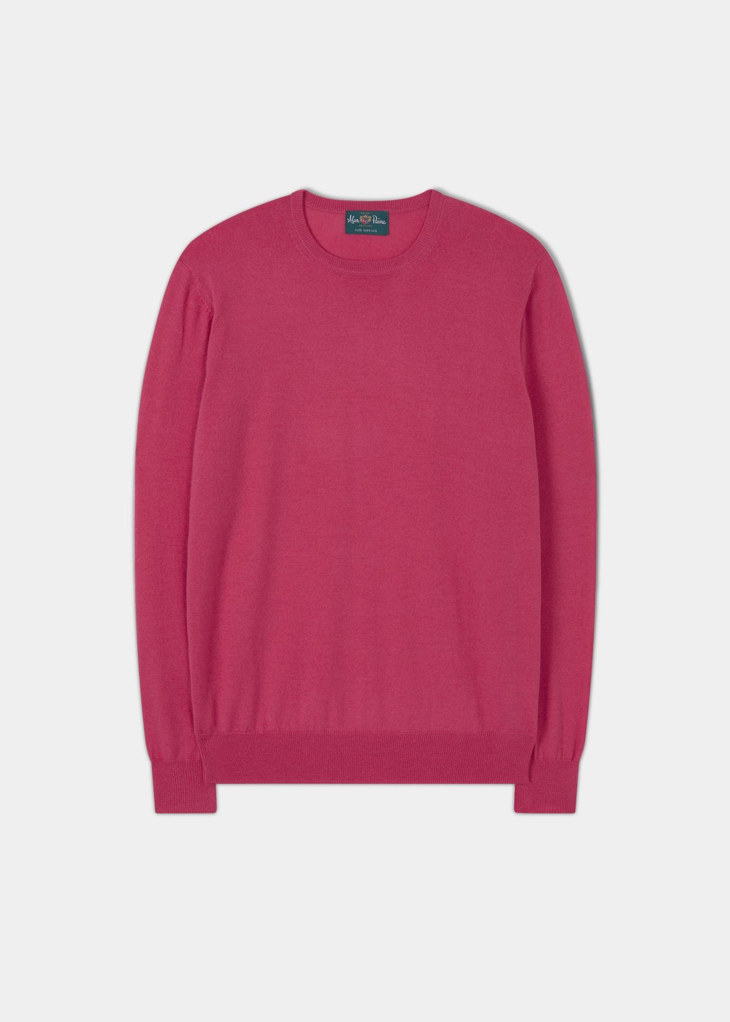 Radstone Men's Merino Wool Jumper in Blush Pink - Regular Fit