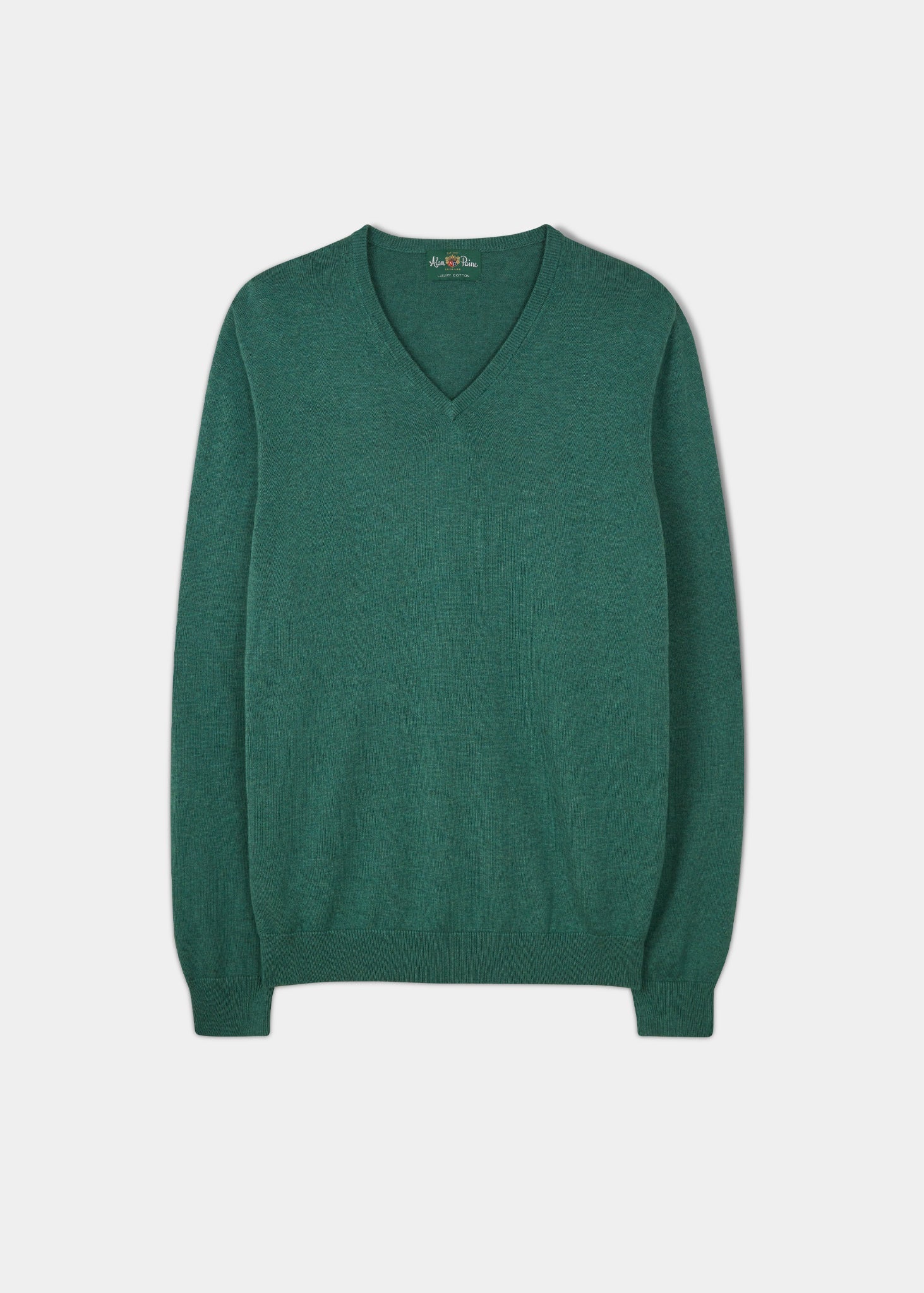 Men s Green Jumpers Green Sweaters Alan Paine Alan Paine Europe