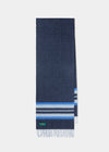 Cove Block Stripe Cashmere Scarf In Marine