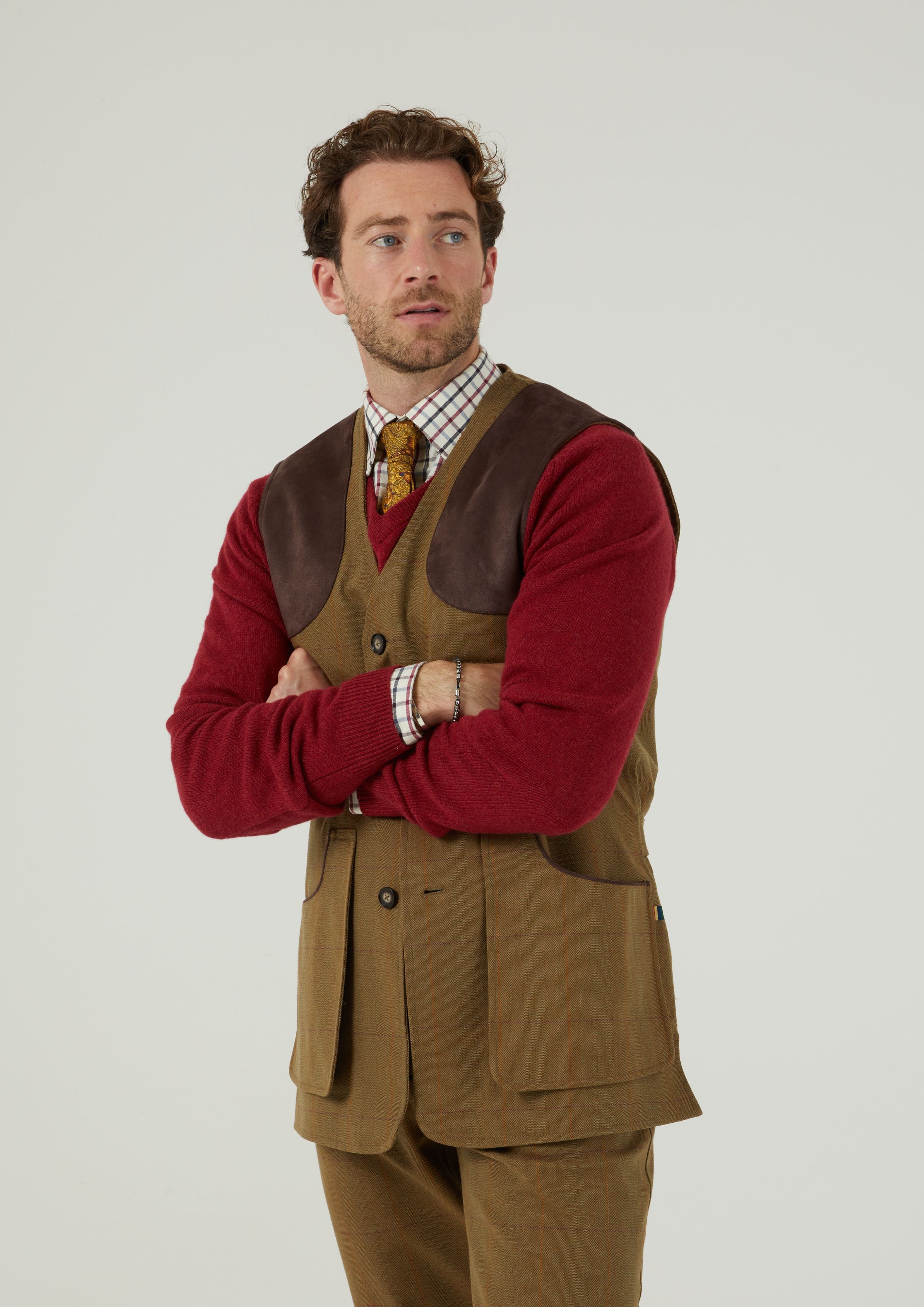 Waterproof Lightweight Shooting Waistcoat In Aspen Alan Paine EU