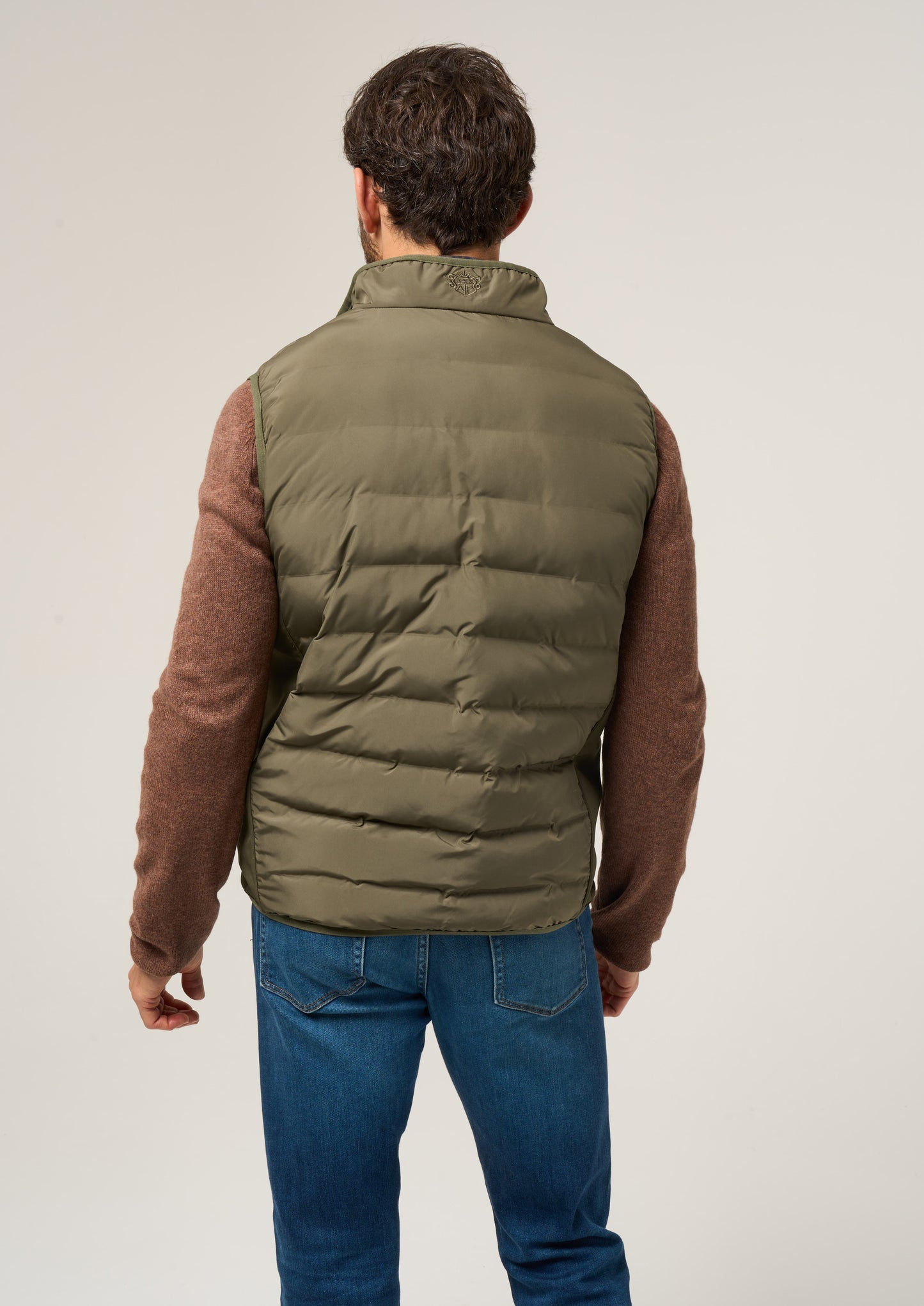 Calsall Men's Hybrid Gilet In Olive