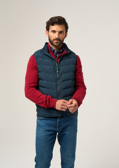 Calsall Men's Hybrid Gilet In Navy