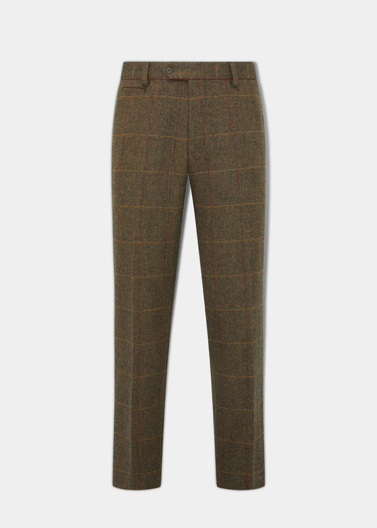 Combrook Men's Tweed Trousers In Teak