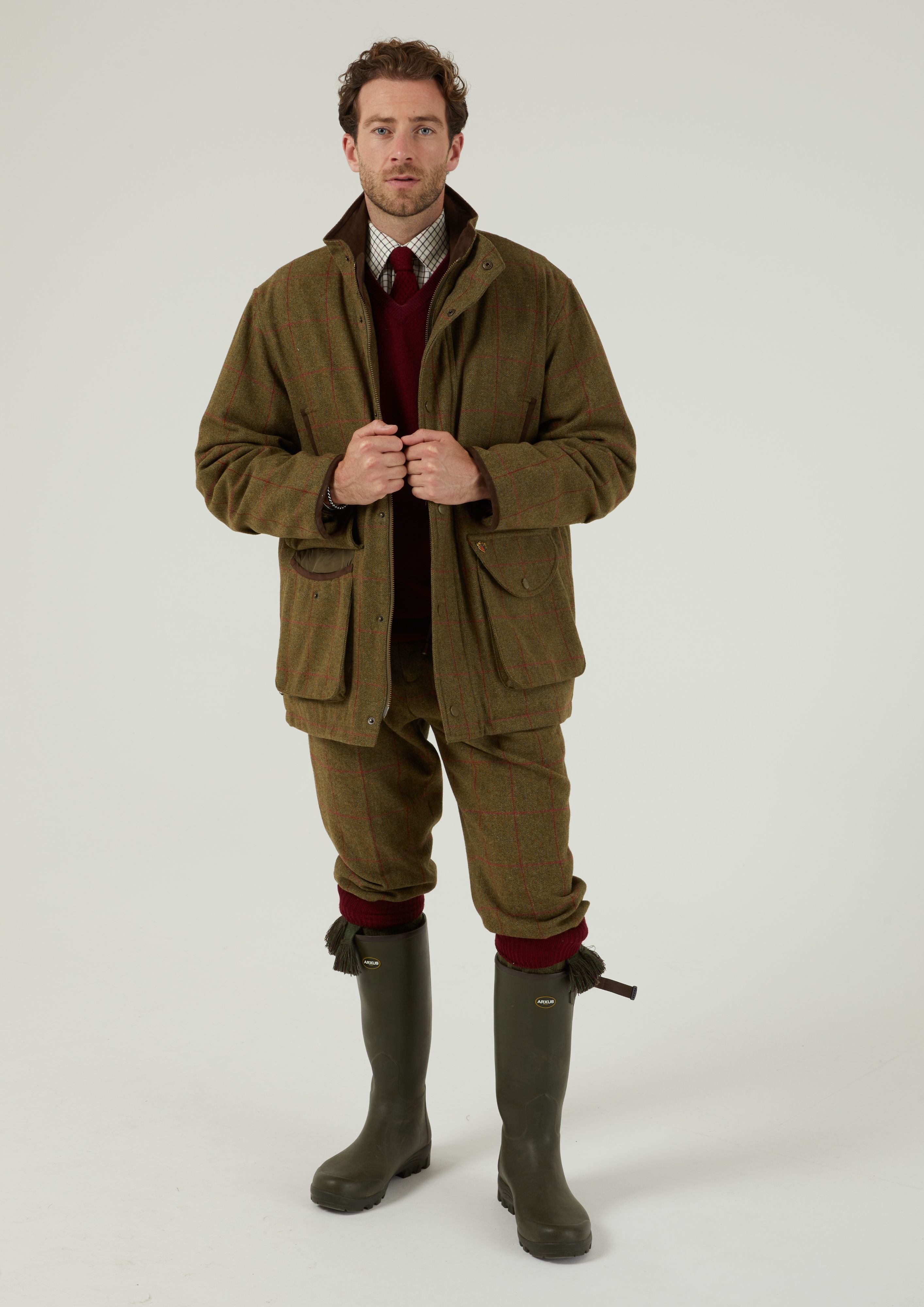 Barbour tweed shop field coat