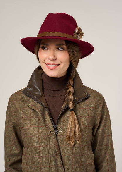 Didsmere Ladies Technical Tweed Coat In Pine