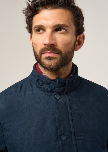 Felwell Men's Quilted Jacket In Dark Navy 