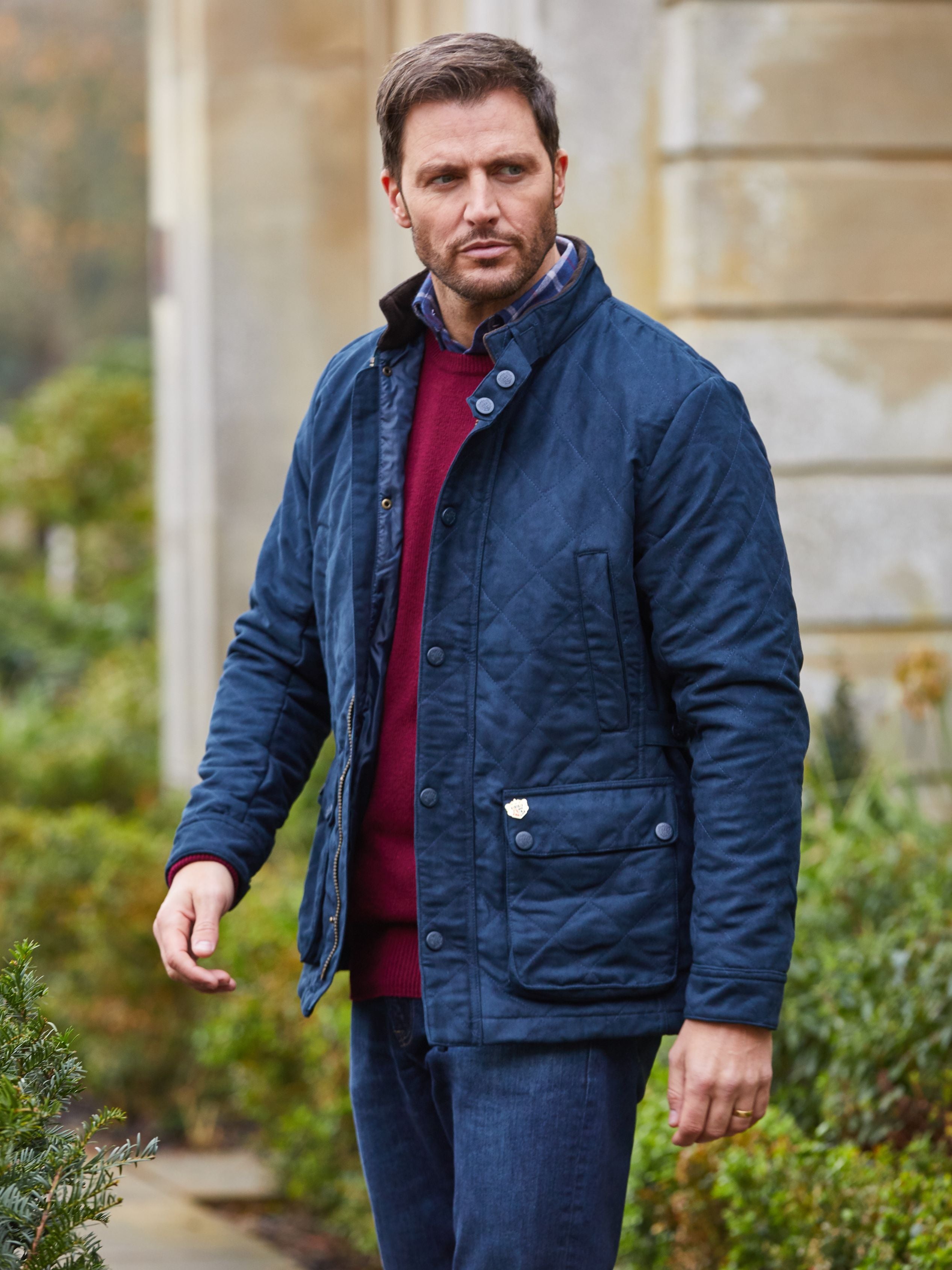 Felwell Men s Quilted Jacket In Dark Navy Country Clothing For