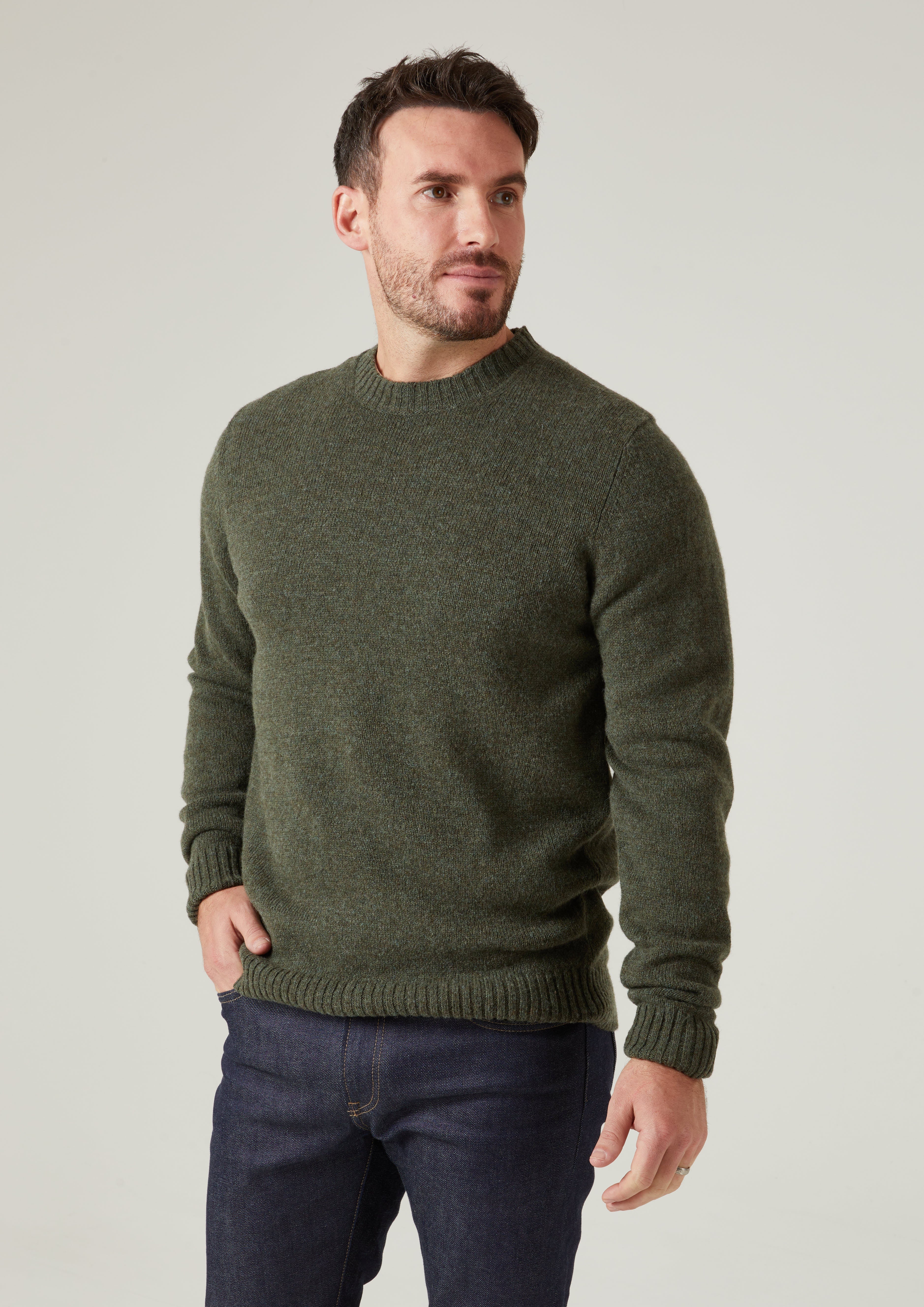 Khaki green outlet jumper mens