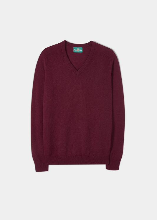 Lambswool-Jumper-Bordeaux