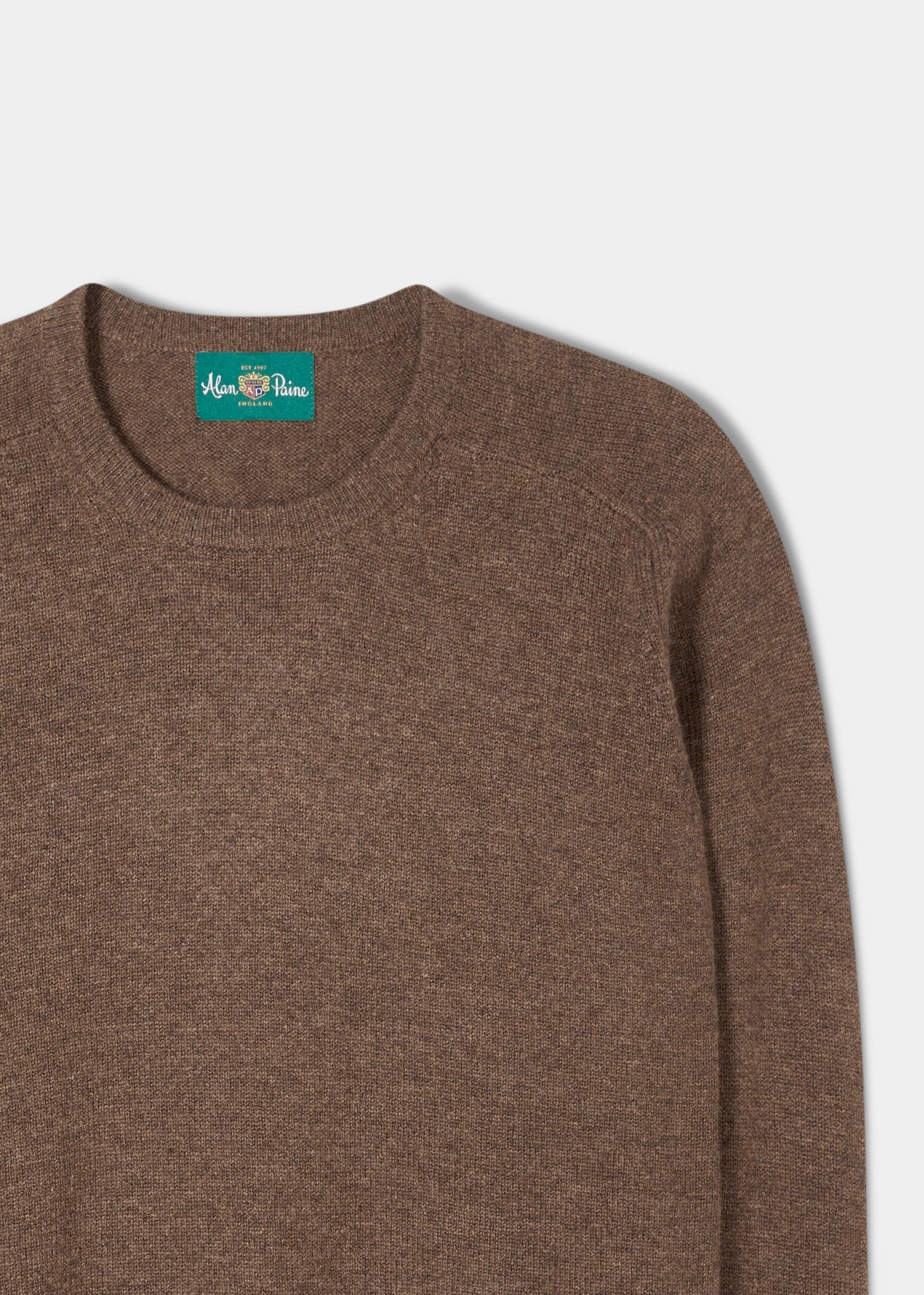 Dorset Lambswool Jumper in Tobacco Classic Fit