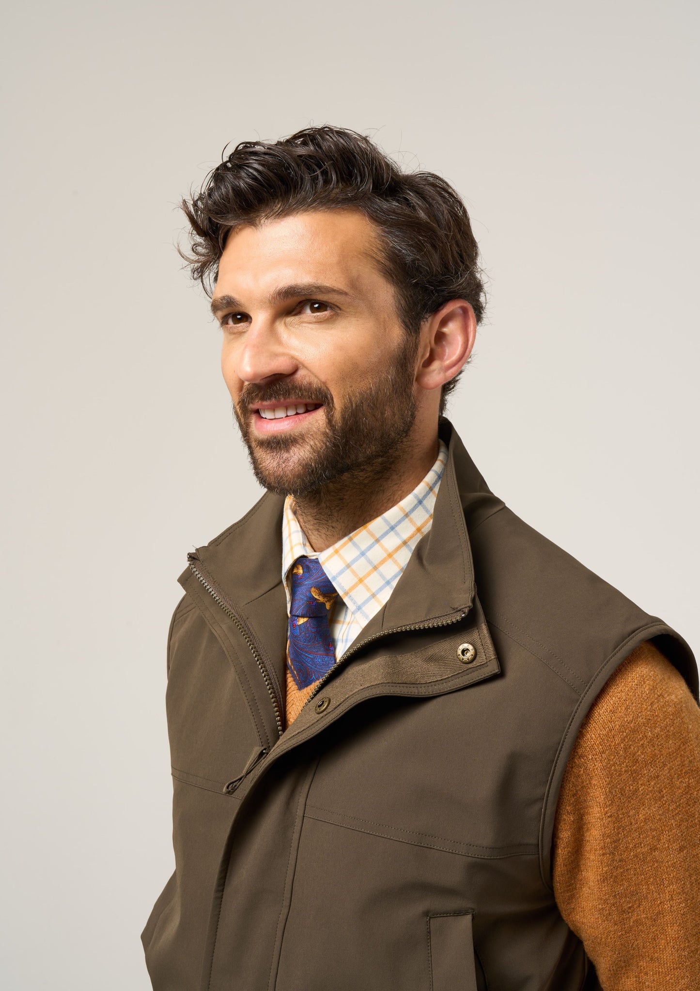 Lockwood Men's Shooting Waistcoat In Olive