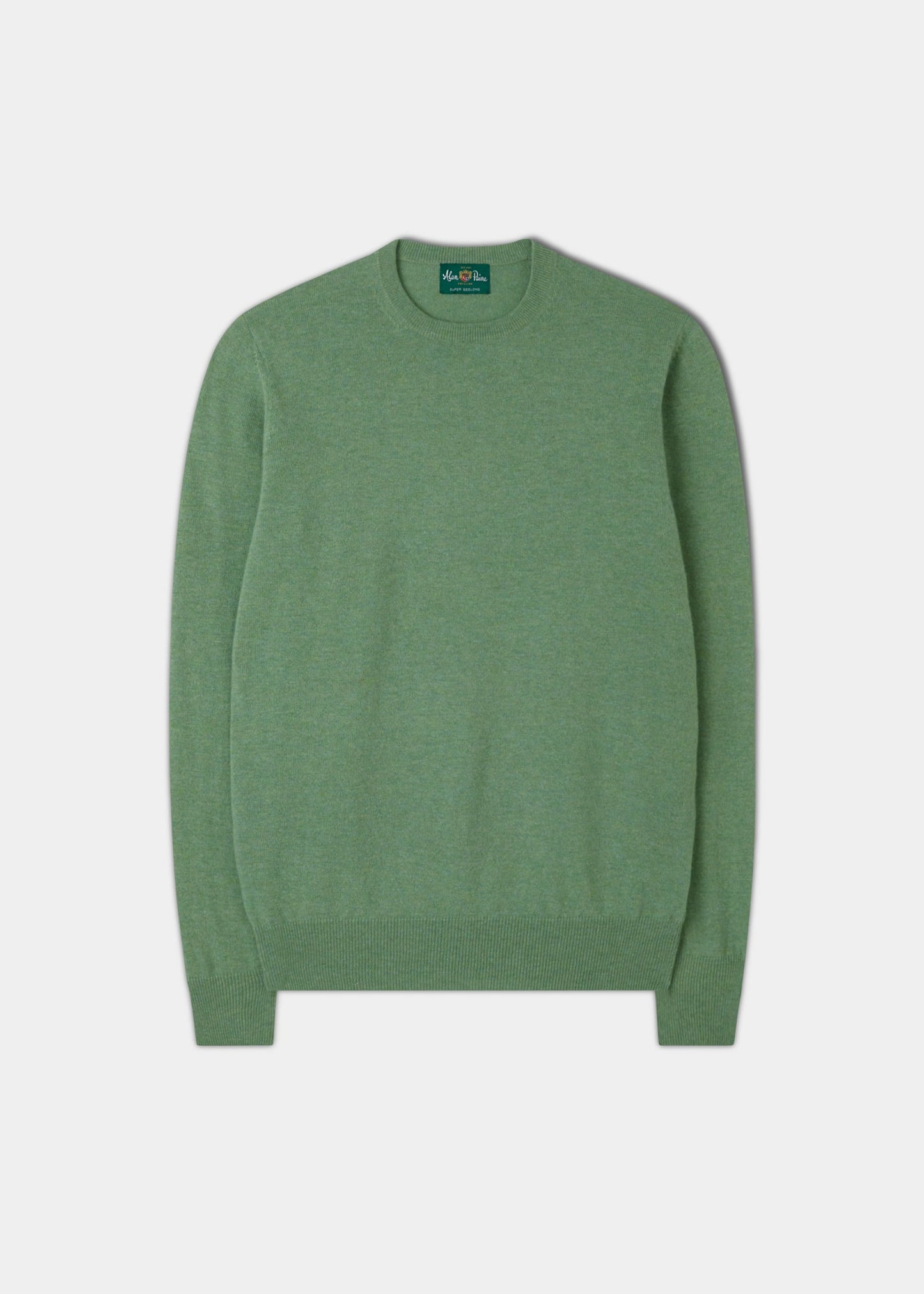 Geelong Crew Neck Jumper In Sage