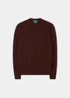 Geelong Crew Neck Jumper In Umber