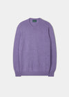 Lambswool Crew Neck Jumper in Violet