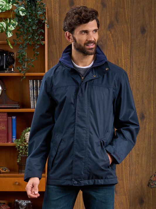 Waterproof Weekend Coat In Navy