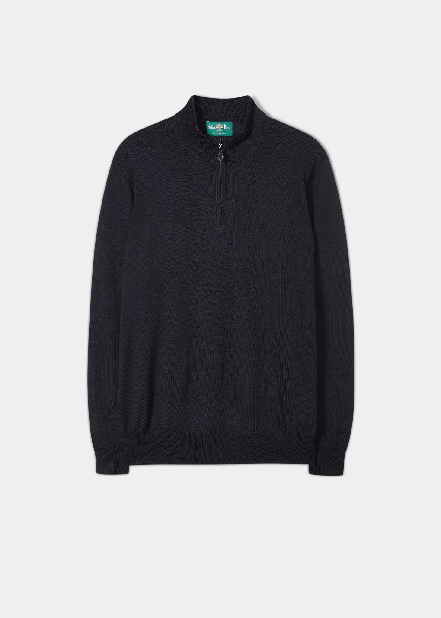 Merino-Wool-Half-Zip-Jumper-Navy