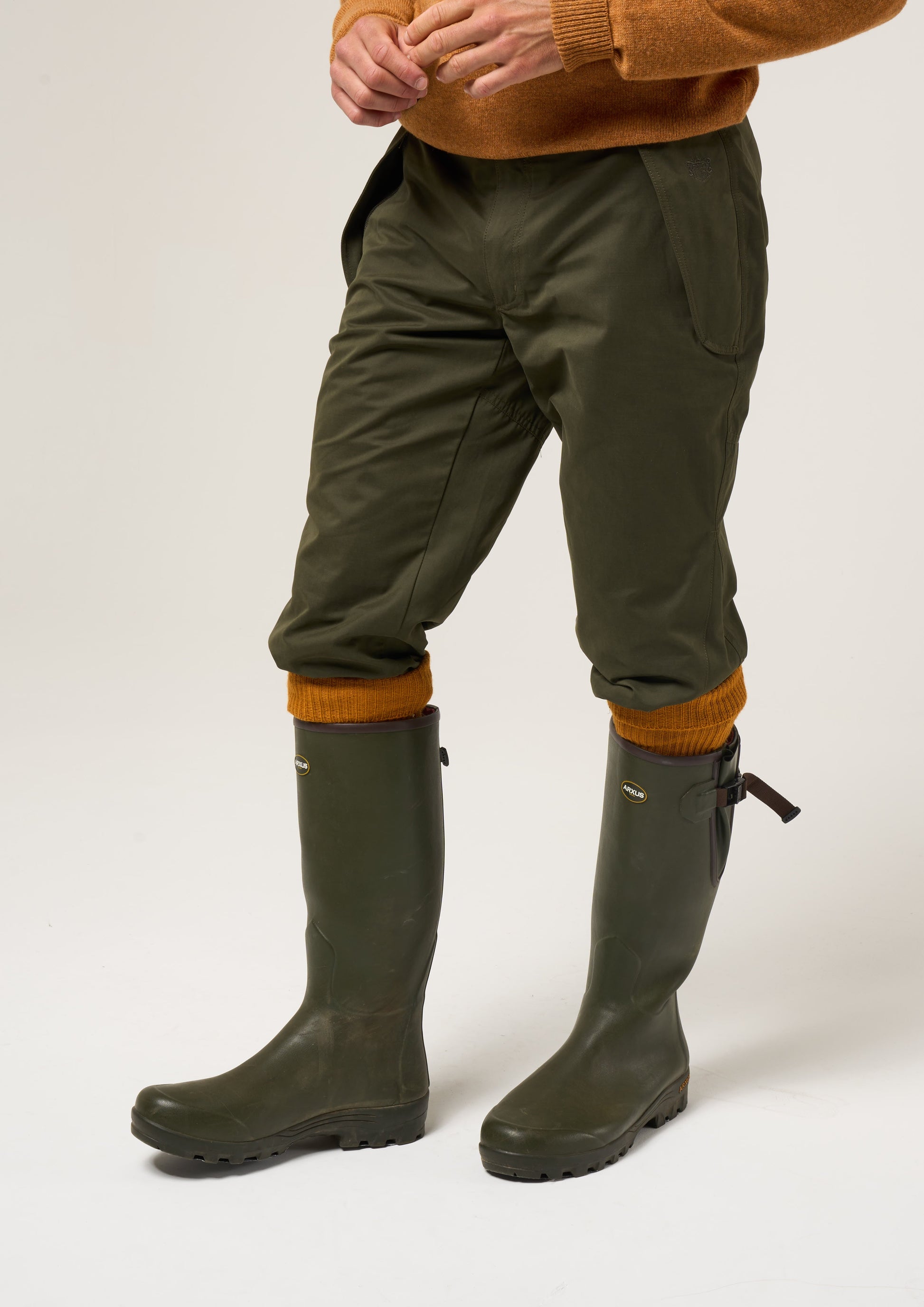 Milwood Men's Waterproof Shooting Breeks In Olive