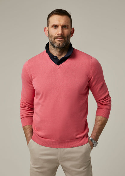 Rothwell Cotton Cashmere Jumper In Swizzle