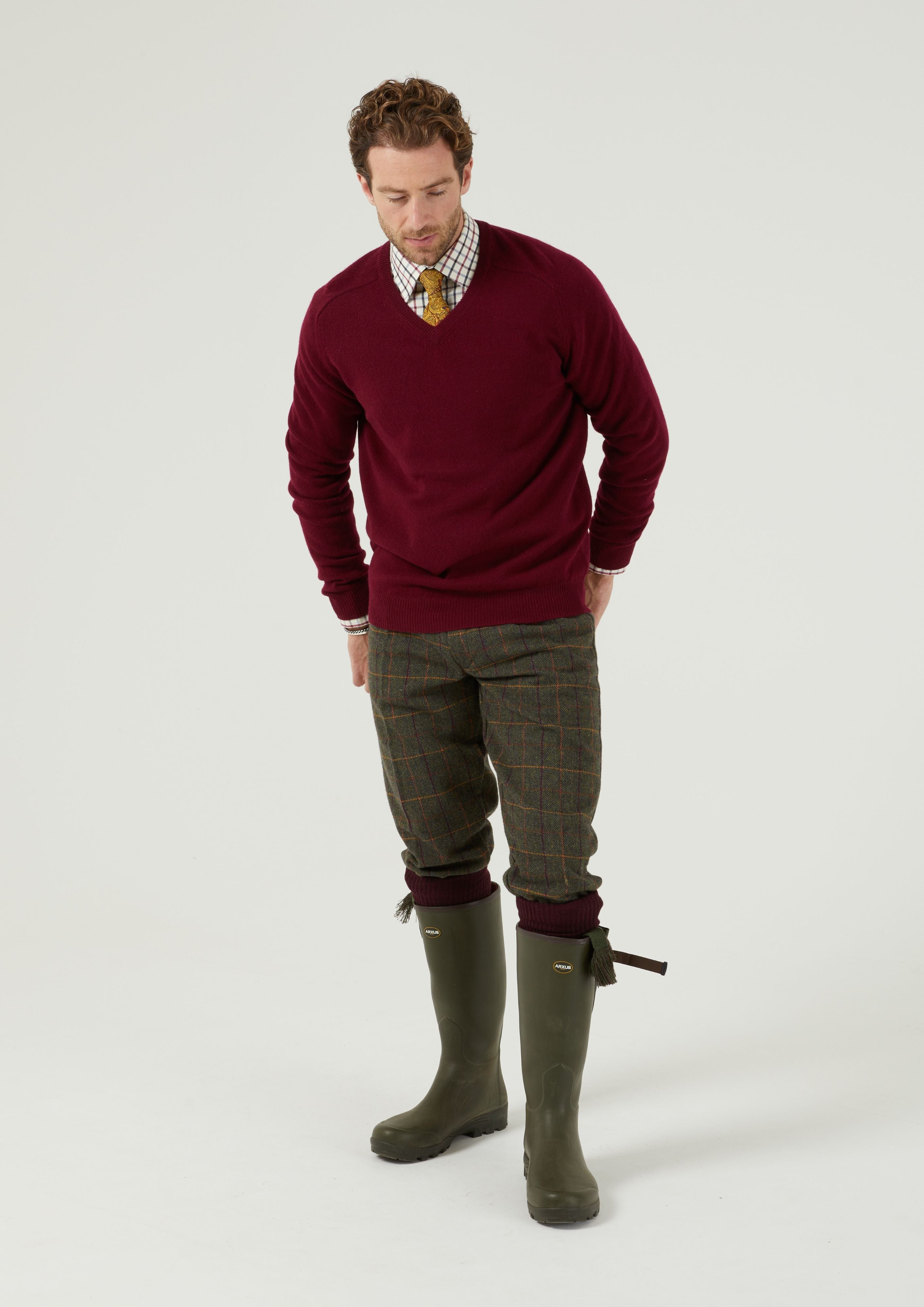 Tweed shooting hot sale trousers mens