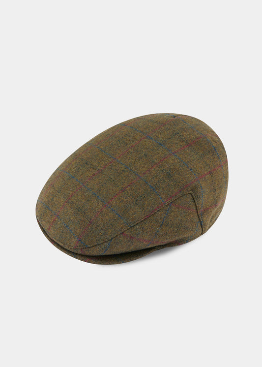 Surrey Men's Tweed Flat Cap In Moor