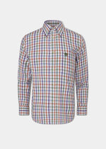 Ilkley Men's Country Check Shirt In Rust - Shooting Fit