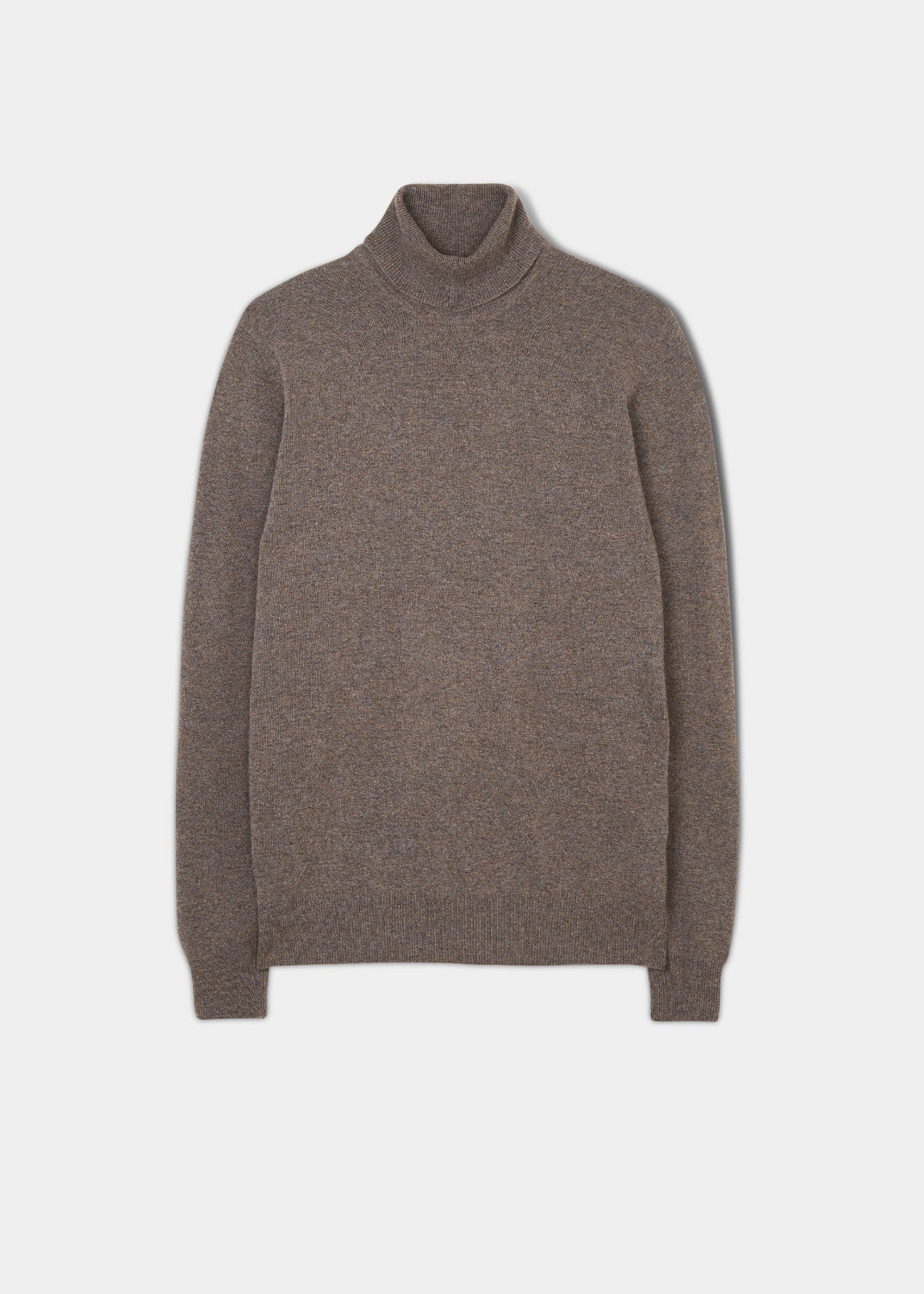 Bunbury Men's Geelong Wool Roll Neck Jumper in Teak