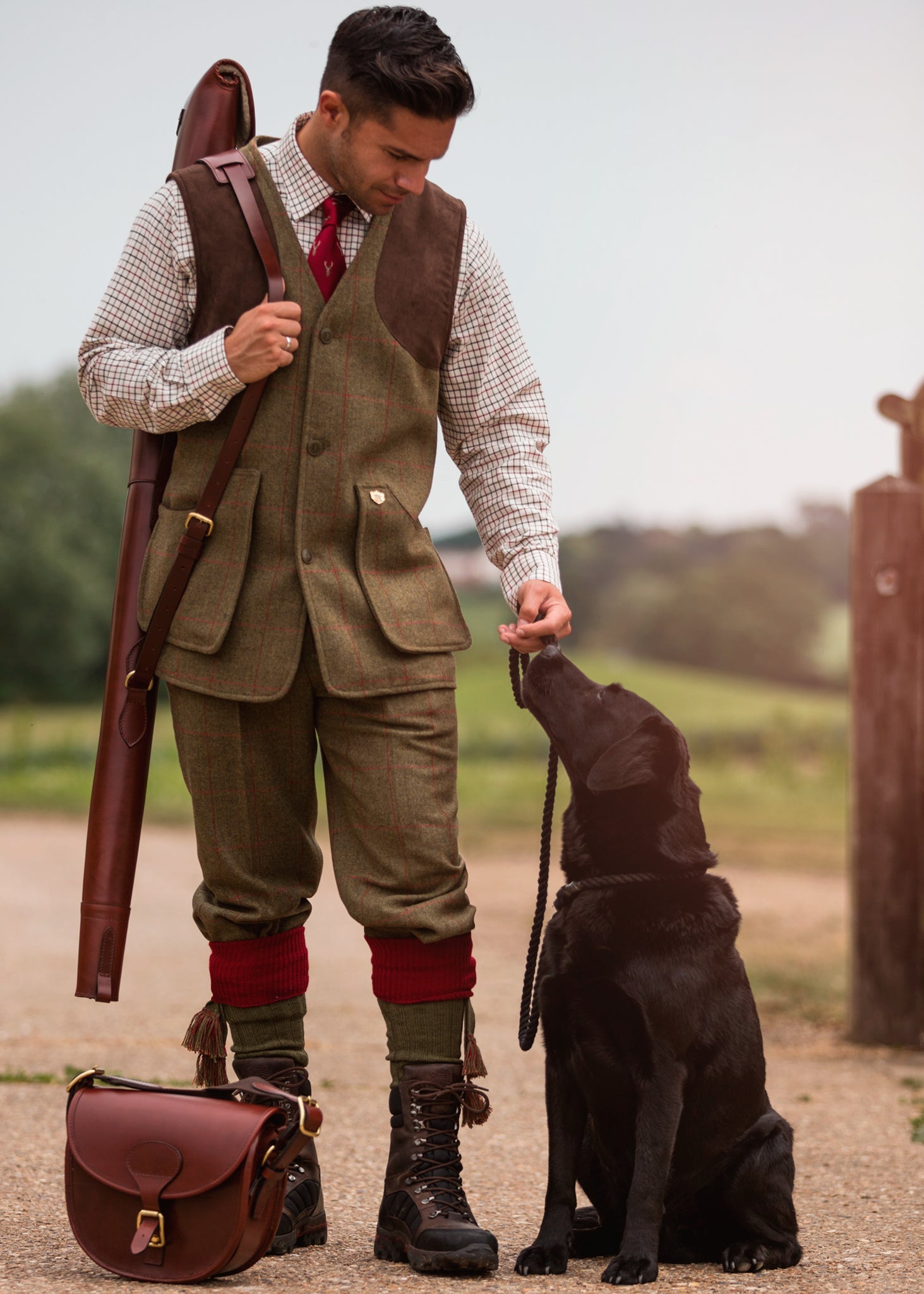 Tweed shooting 2024 waistcoat