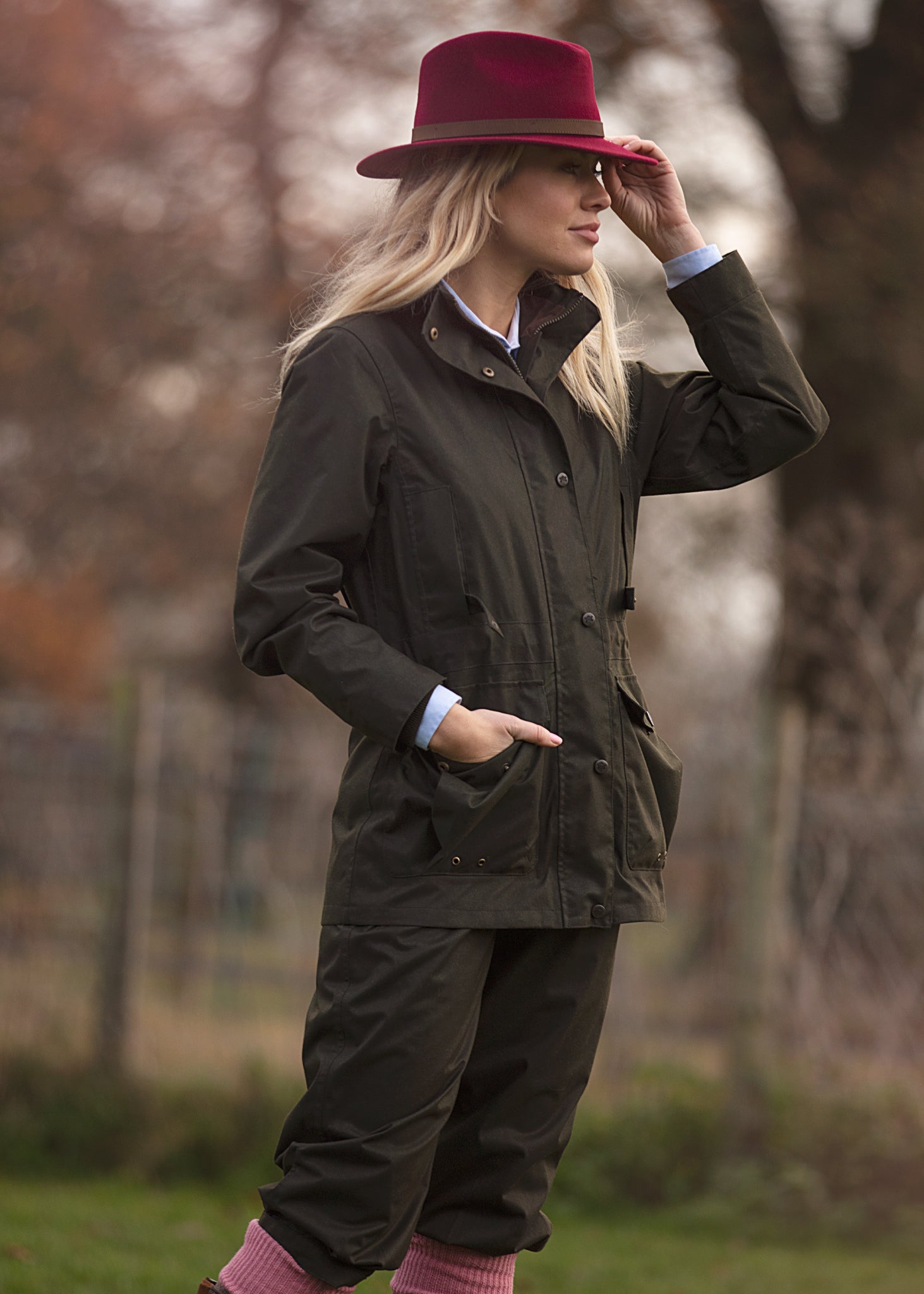 Fernley Ladies Waterproof Breeks In Woodland Ladies Shooting