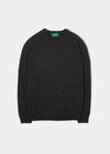 Men's Lambswool Crew Neck Jumper In Charcoal 