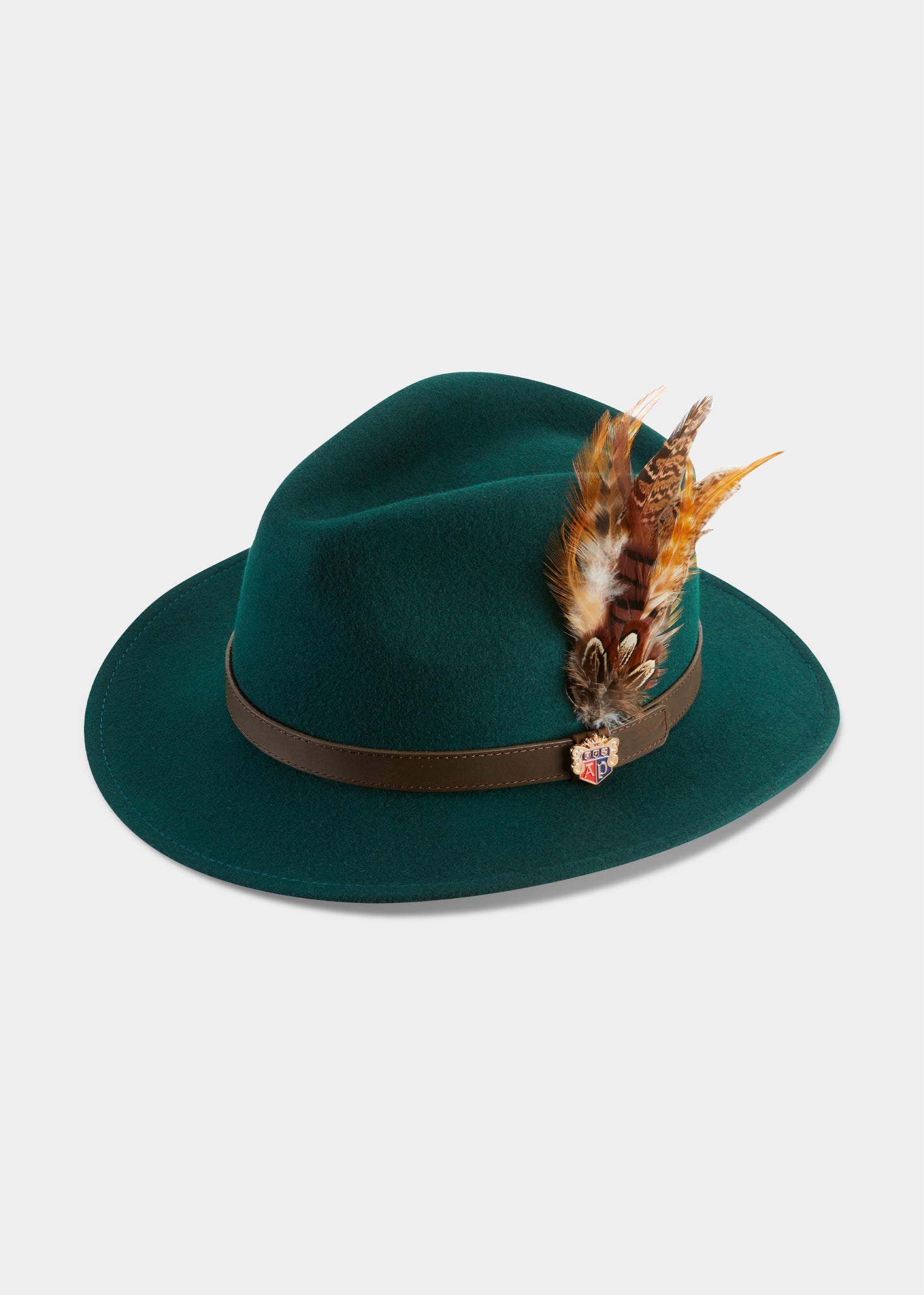 Richmond Ladies Felt Hat With Feather In Bottle