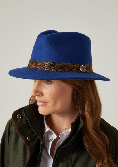 Richmond Ladies Fedora In Blue