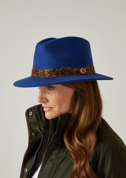 Richmond Ladies Fedora In Blue