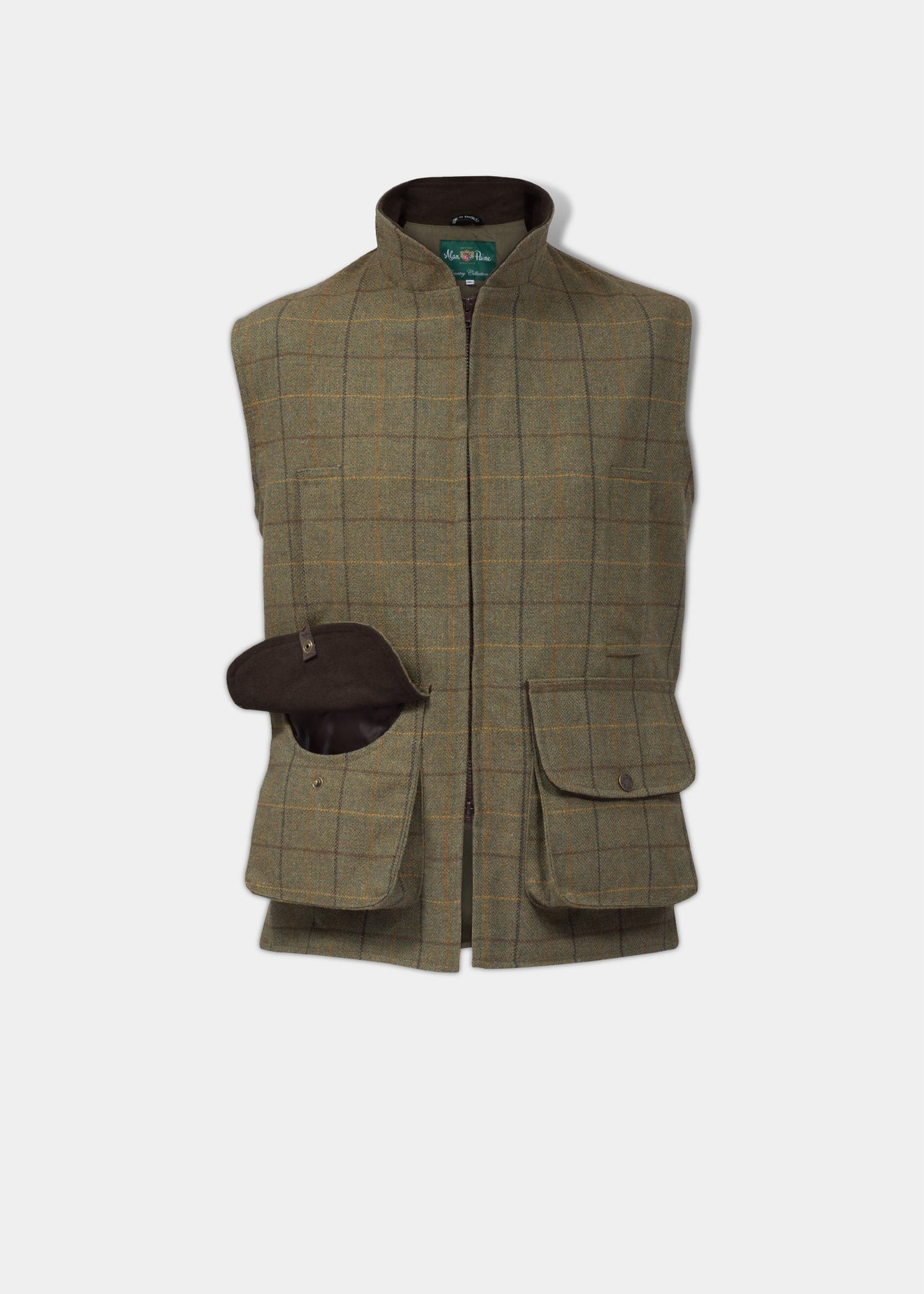 rutland-mens-tweed-waistcoat-dark-moss