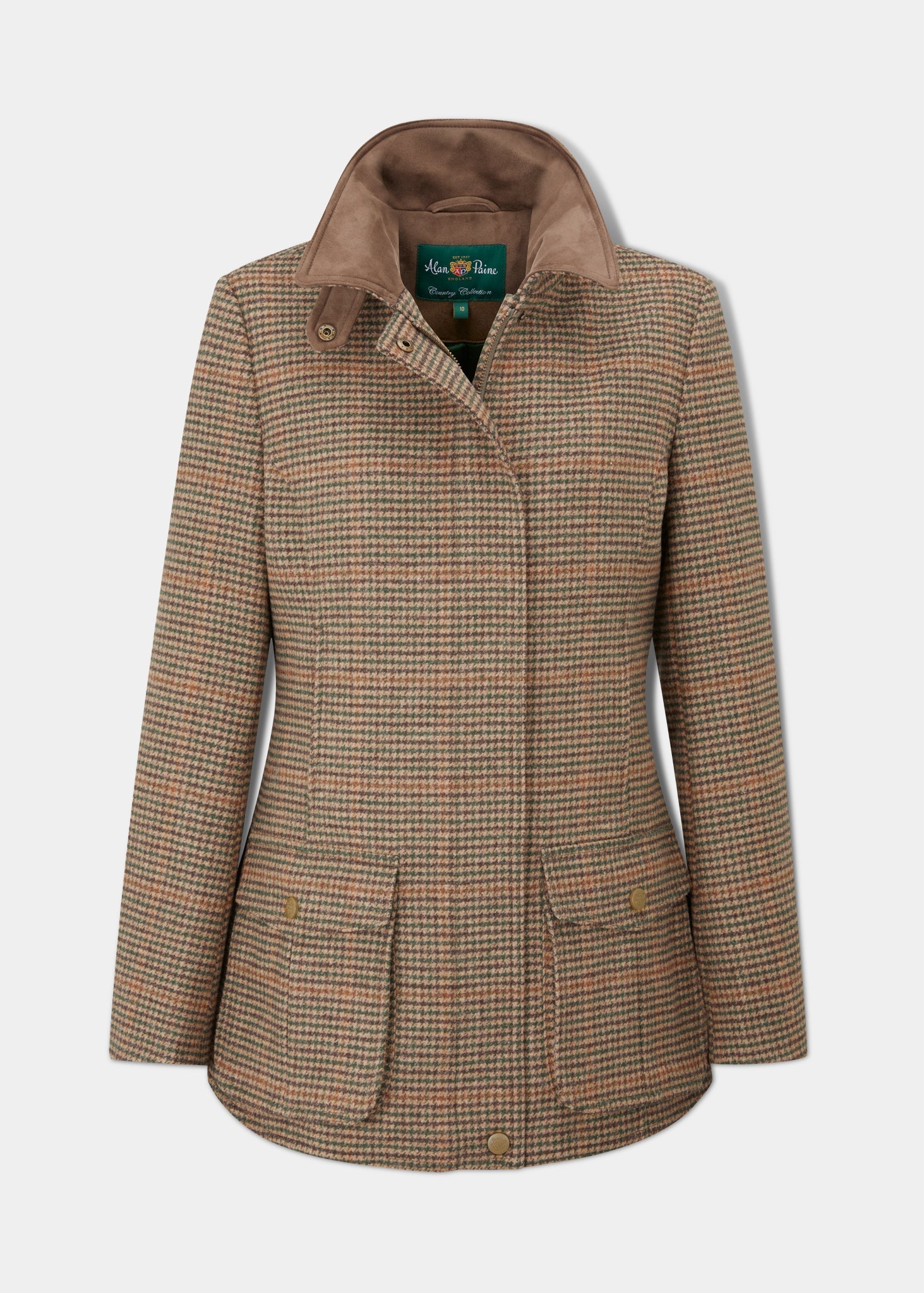 Surrey Ladies Tweed Coat In Sycamore Alan Paine EU Alan Paine